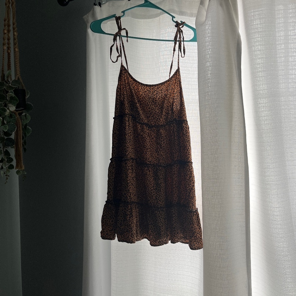 Cheeta mini dress